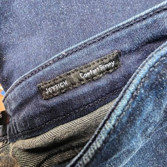 Dear John Joyrich Comfort Skinny Dark Wash Blue Denim Jeans Women's 26 Frayed - Picture 6 of 8